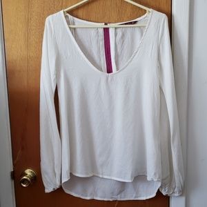 Zara Semi-sheer Low Cut Top